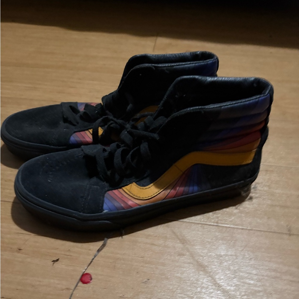 Colorful Kids High-Top Sneakers